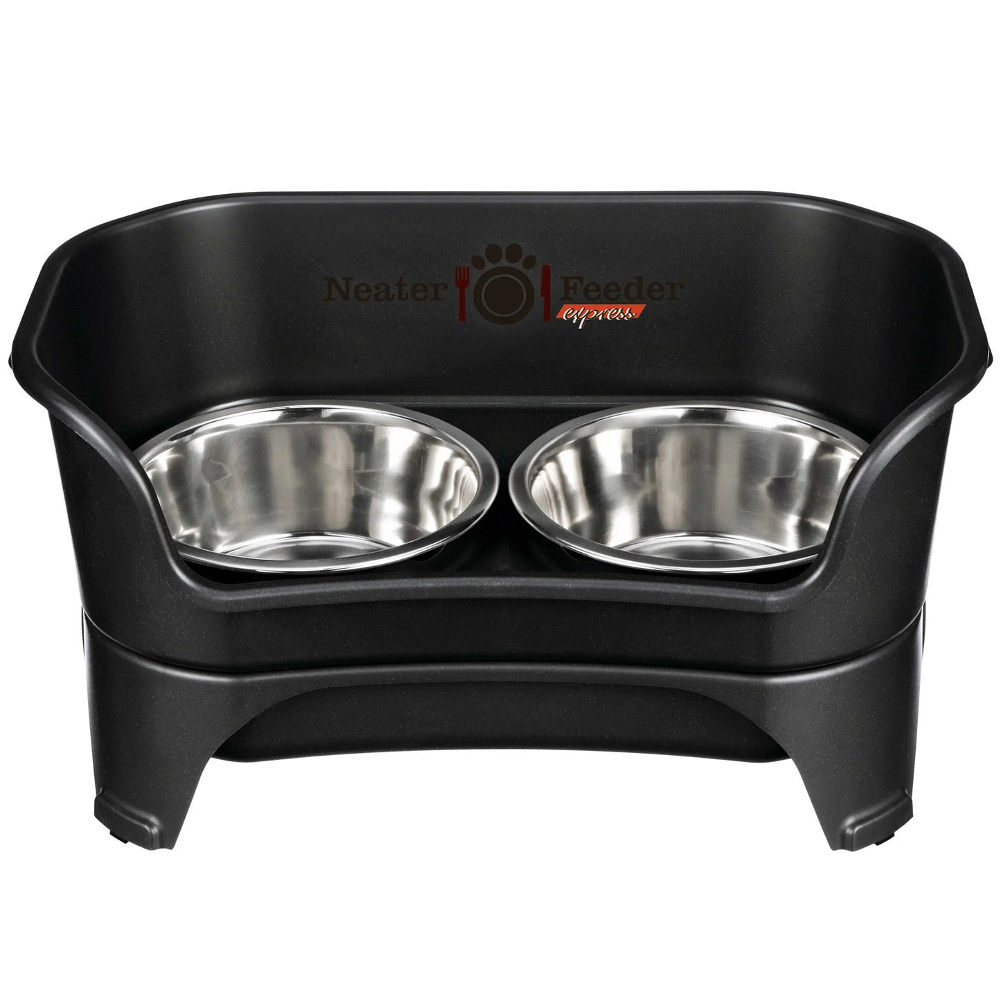 EXPRESS Neater Feeder for Dogs - MESS PROOF PET BOWLS, Stainless Steel Bowls, Raised Walls, Elevated Feeder, Bpa-Free, Top-Rack Dishwasher Safe, Made in USA