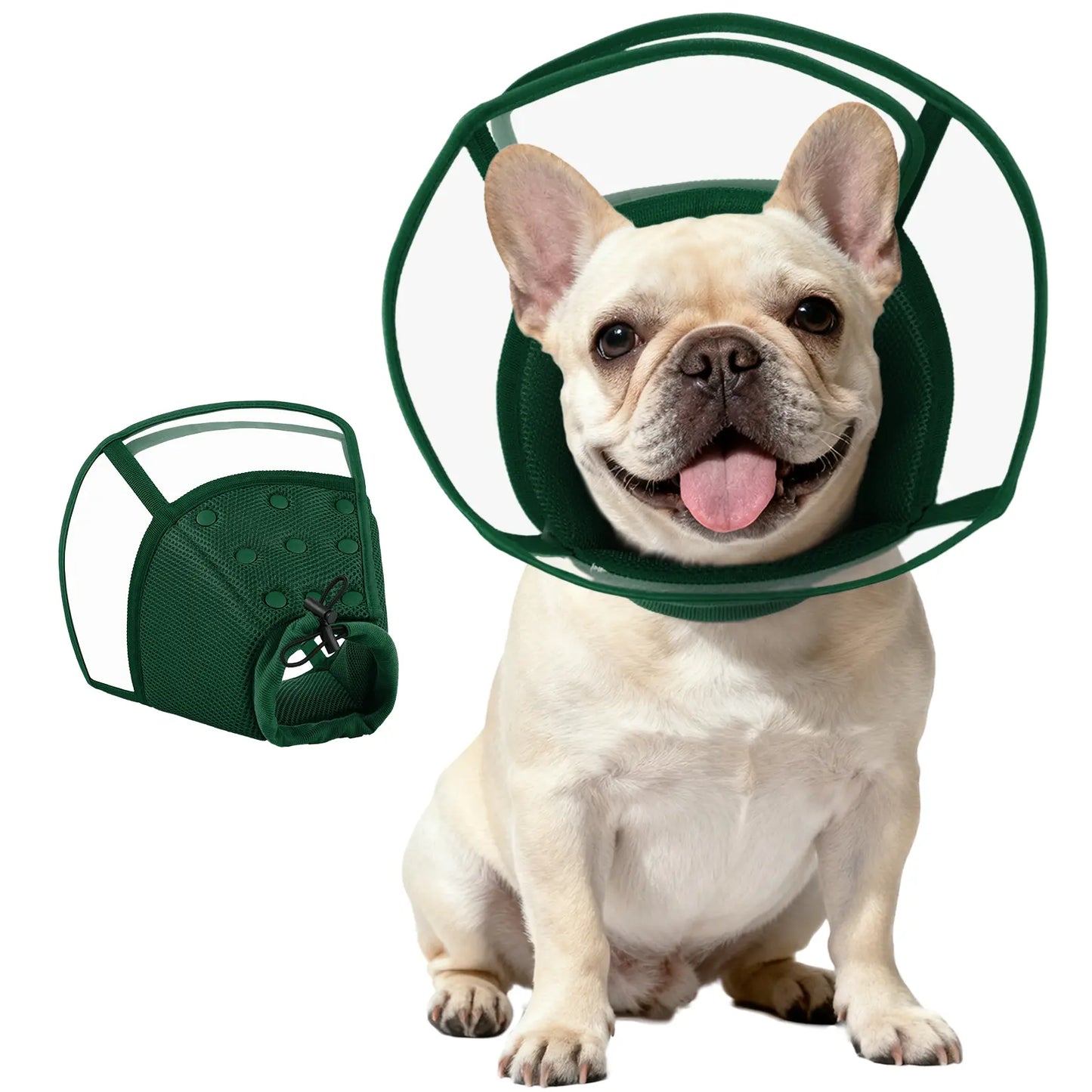 Kuoser Small Dog Cone Collar after Surgery, Soft Cone for Dogs to Stop Licking, Breathable Pet Recovery Collar Comfortable Elizabethan Collars, Adjustable Protective Dog Cones for Small Medium Large Dogs