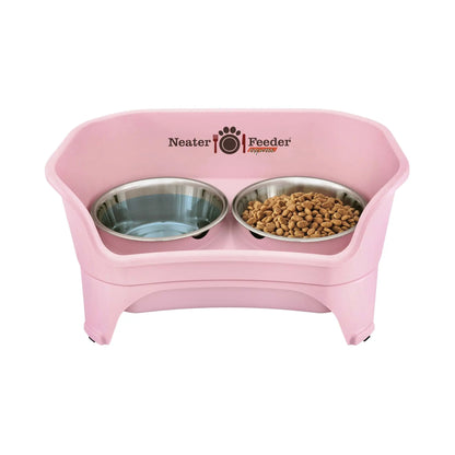 EXPRESS Neater Feeder for Dogs - MESS PROOF PET BOWLS, Stainless Steel Bowls, Raised Walls, Elevated Feeder, Bpa-Free, Top-Rack Dishwasher Safe, Made in USA