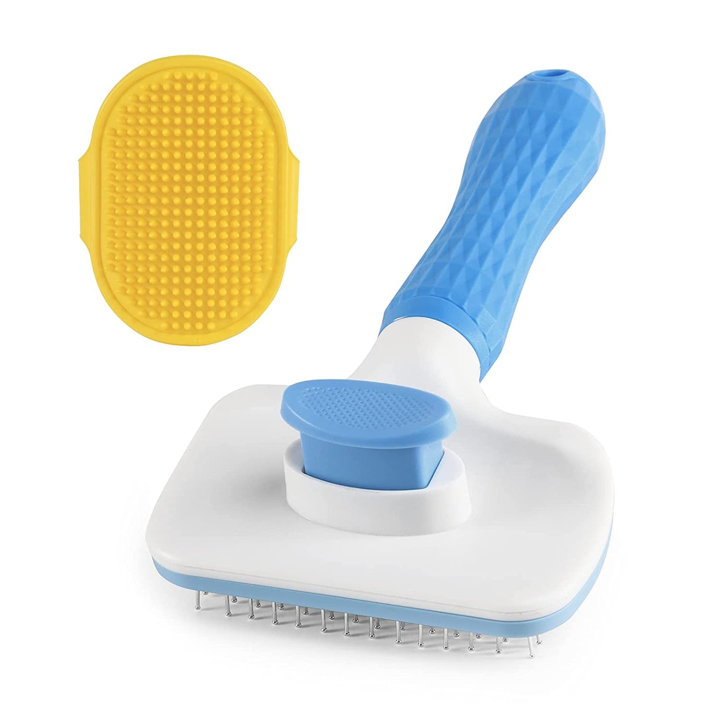 Professional Pet Deshedding Brush for Dogs and Cats - Reduces Shedding by Up to 90%, Gently Removes Loose Undercoat and Mats for Short and Long Thick Hair