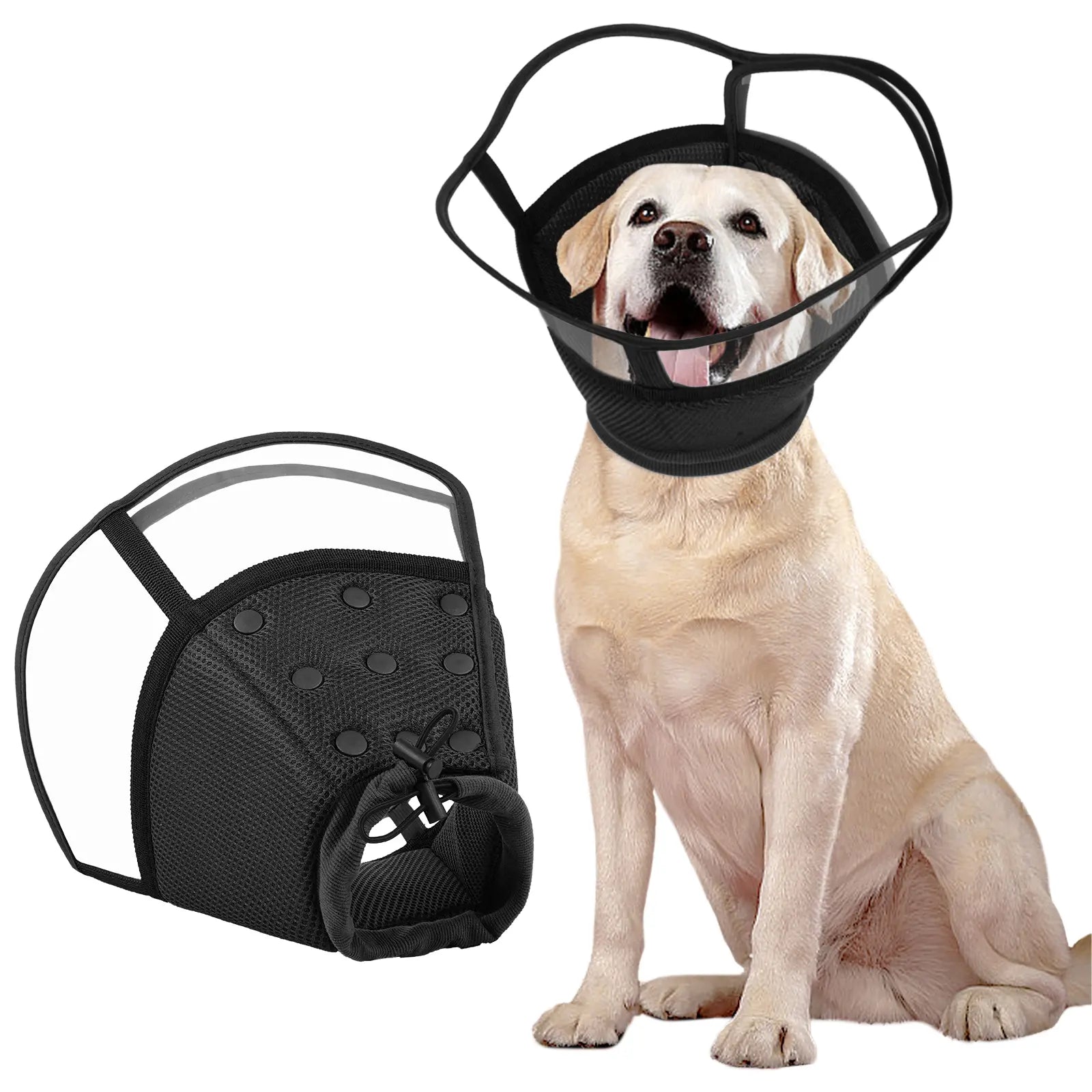 Kuoser Small Dog Cone Collar after Surgery, Soft Cone for Dogs to Stop Licking, Breathable Pet Recovery Collar Comfortable Elizabethan Collars, Adjustable Protective Dog Cones for Small Medium Large Dogs