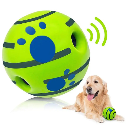 Durable Interactive Dog Toy Ball - Squeaky Wag Ball for Training and Play, Ideal for Indoor & Outdoor Use, Perfect Gift for Pets and Special Occasions